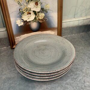 4-PC TAG Slate Blue Kitchen 6.25" Dining Serving Coffee Mug Desert Saucer Plates